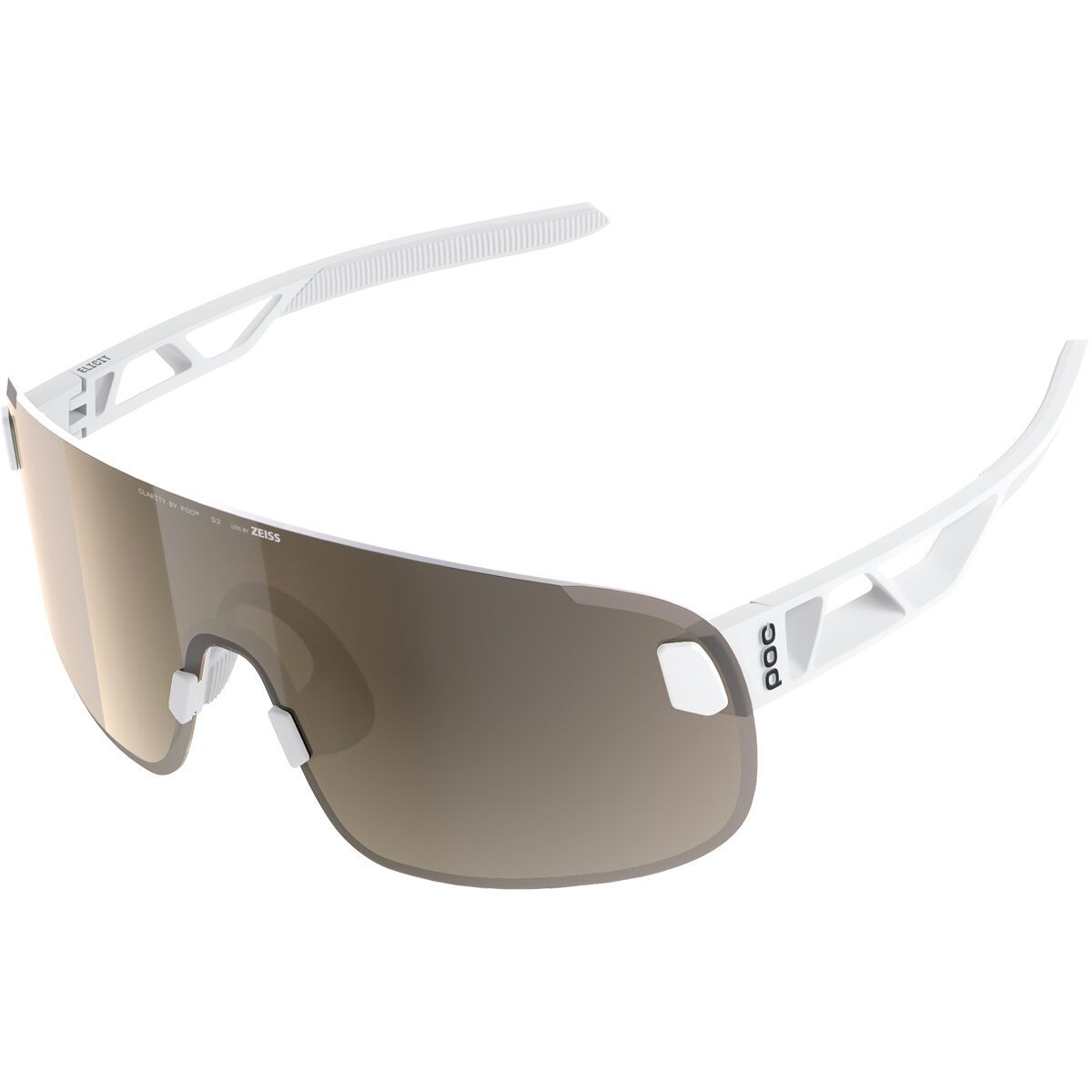 POC Elicit TI Sunglasses Hydrogen White/Clarity Trail, One Size - Men's