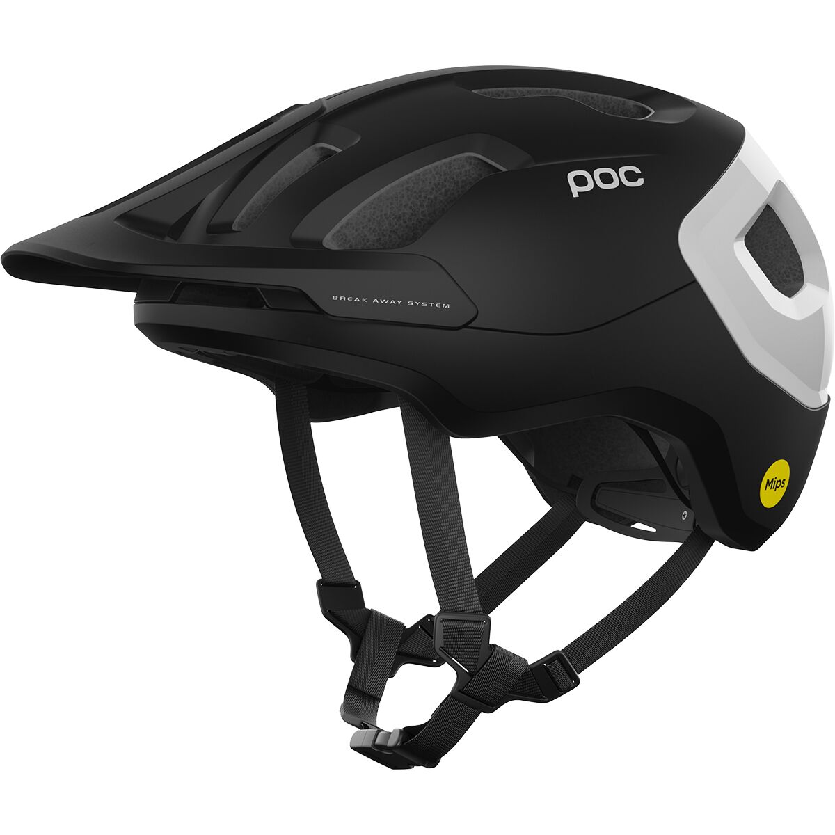 Poc POC Axion Race Mips Helmet Uranium Black Matte/Hydrogen White, M