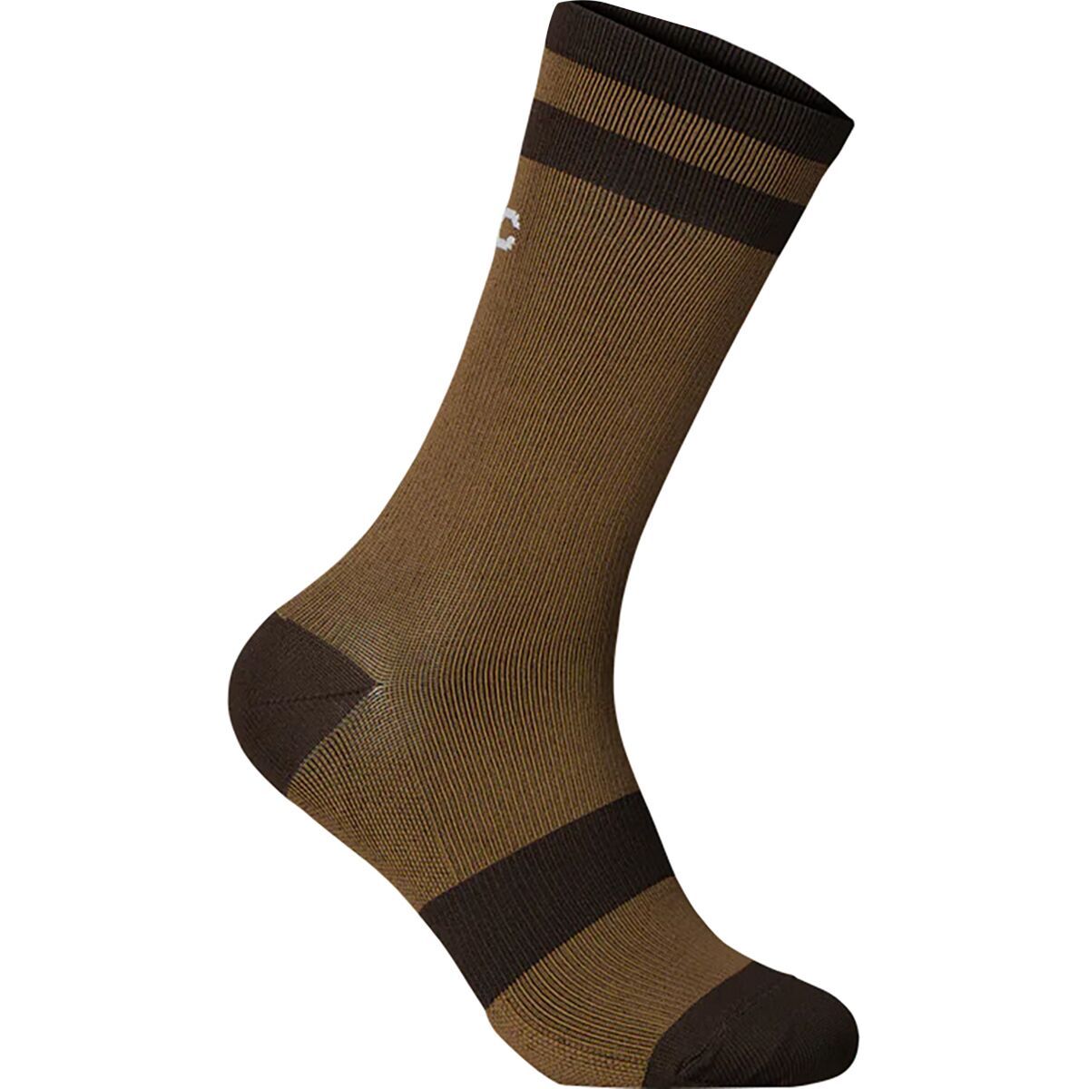 POC Lure MTB Long Sock Jasper Brown/Axinite Brown, S - Men's