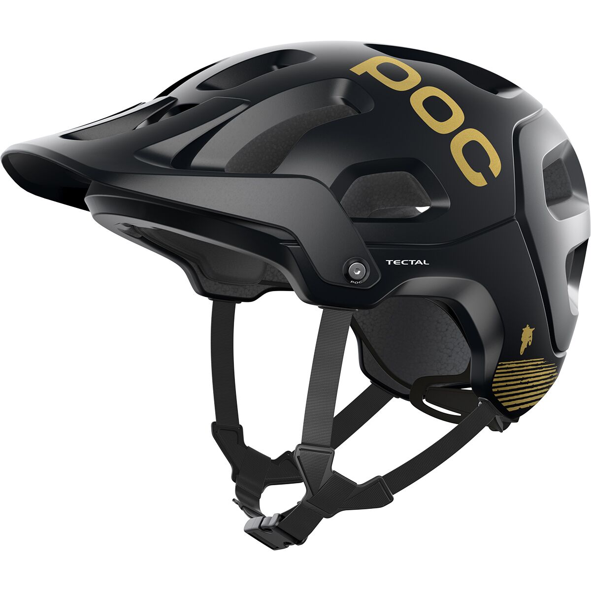 POC Tectal Fabio Edition Helmet Uranium Black Matte/Gold, S