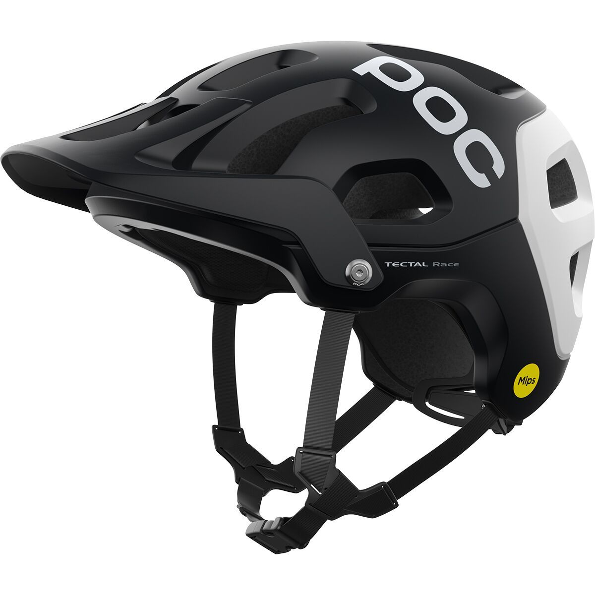 POC Tectal Race Mips Helmet Uranium Black/Hydrogen White Matte, S