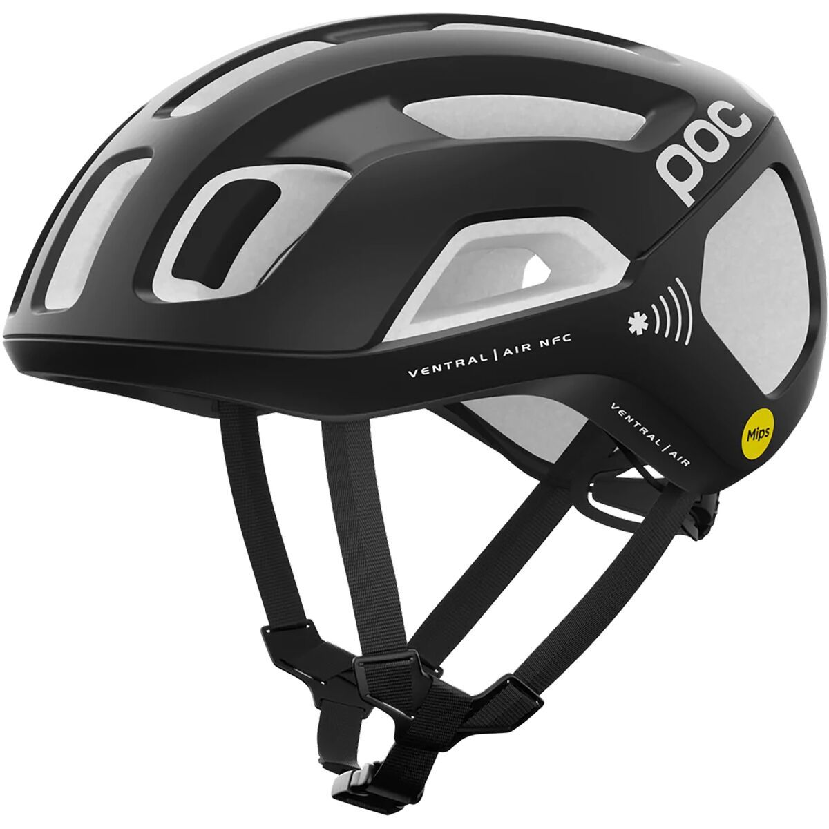POC Ventral Air Mips NFC Helmet Uranium Black/Hydrogen White Matte, S
