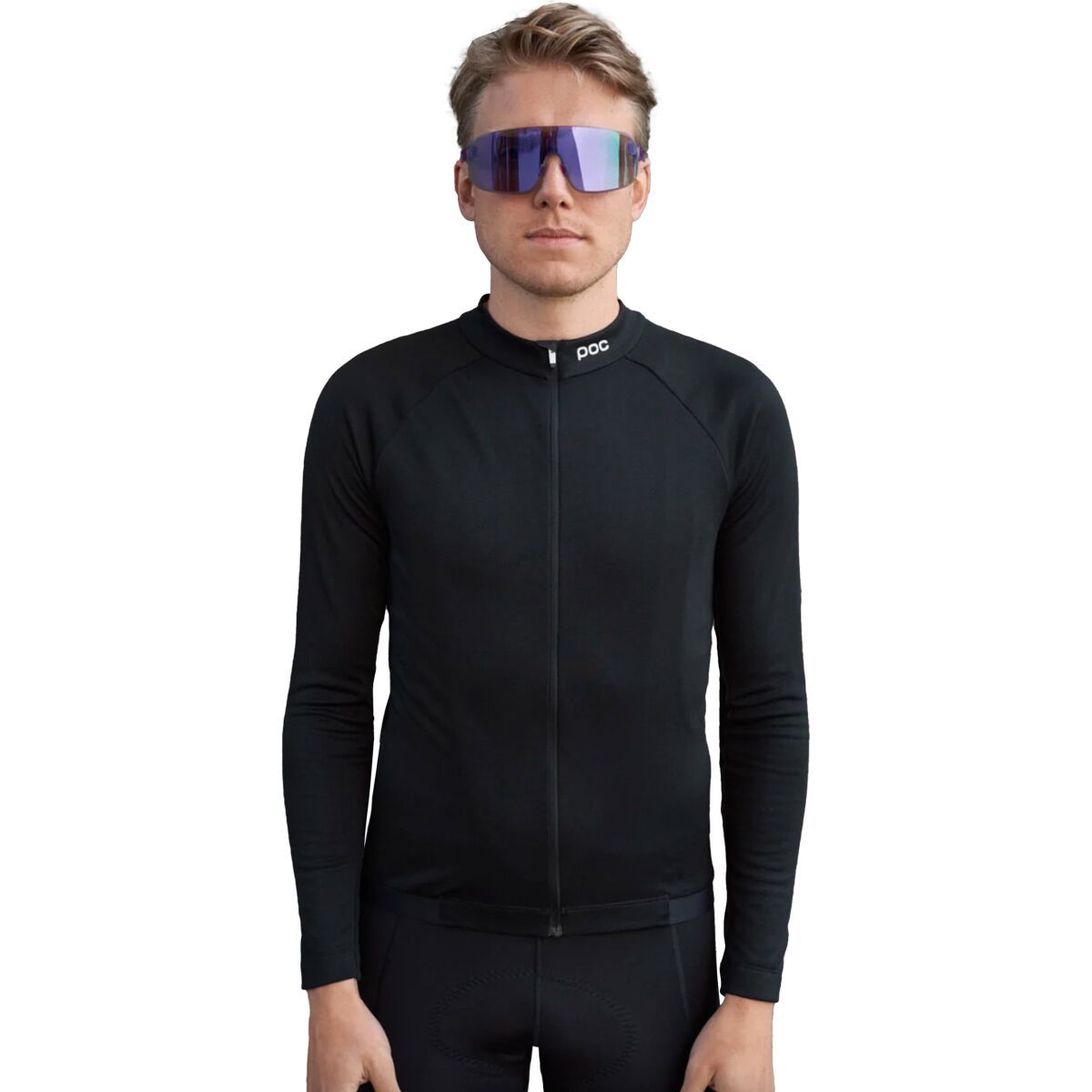 POC Thermal Lite Long-Sleeve Jersey - Men's Uranium Black, M