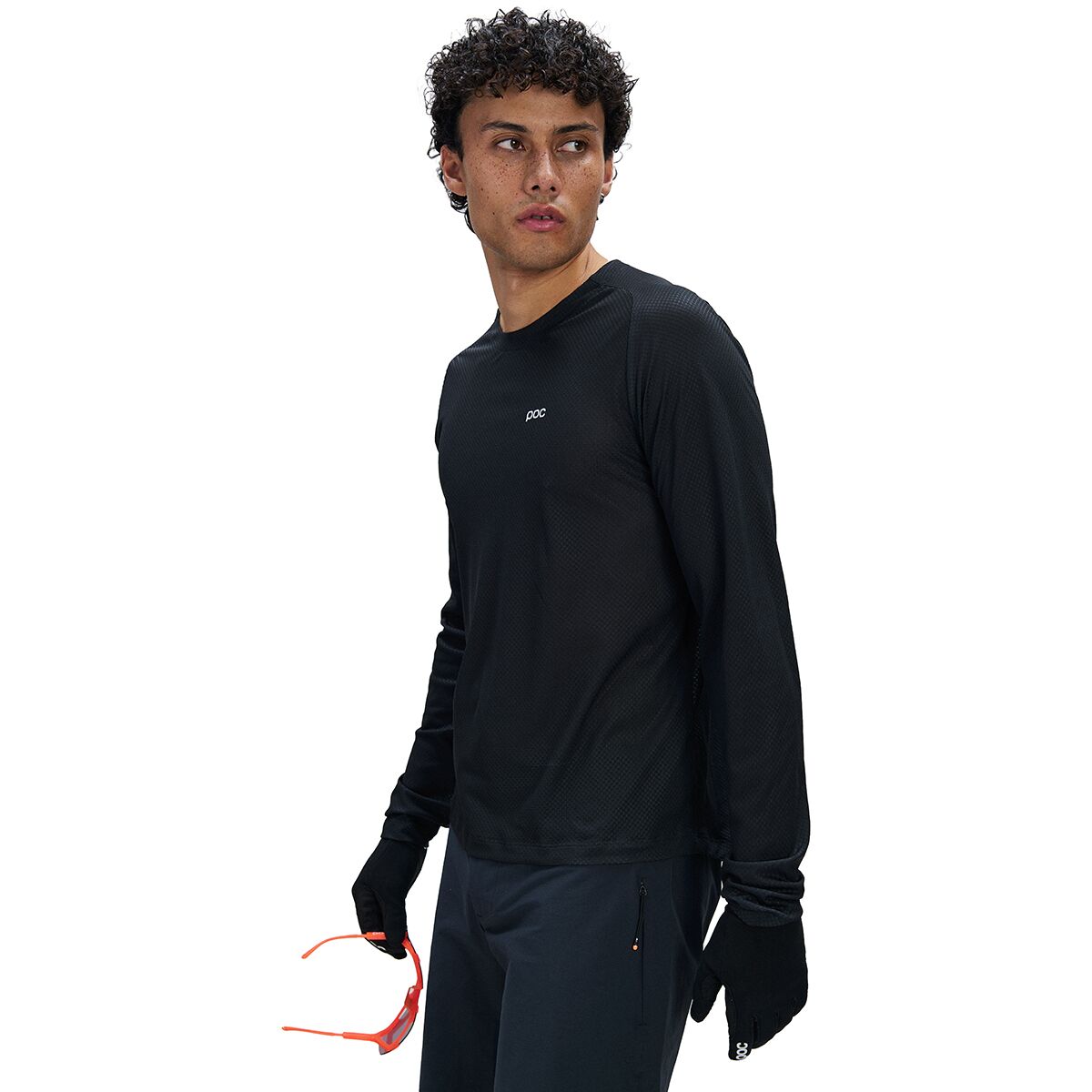 POC Motion Air Long-Sleeve Jersey Uranium Black, M - Men's