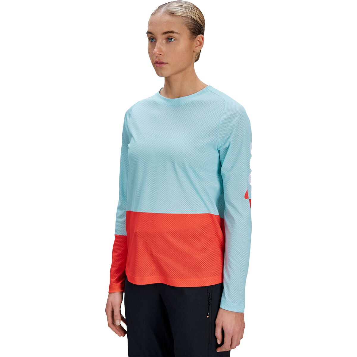 POC Motion Air Long-Sleeve Jersey - Women's Lazurite Blue/Carnelian Orange, S