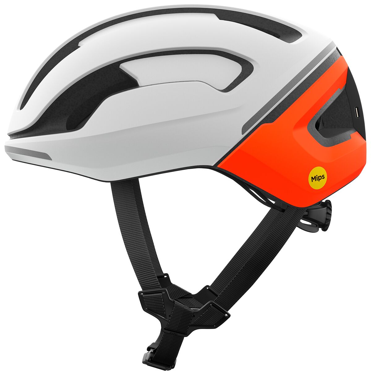 POC Omne Beacon MIPS Helmet Hydrogen White/Fluorescent Orange Matt, L/56-61cm