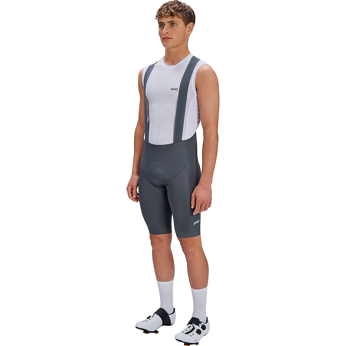Poc | Men's Raceday Bib Shorts | Size Large In Sylvanite Grey