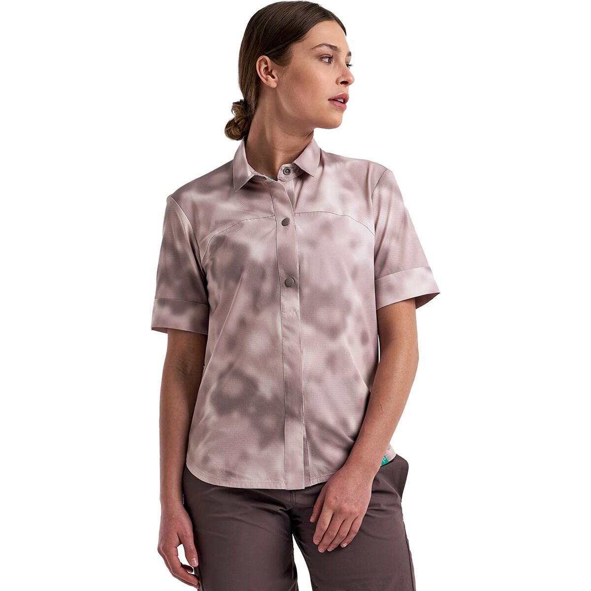 Peppermint Cycling MTB Short-Sleeve Shirt - Women's Tie Dye Lilac, M