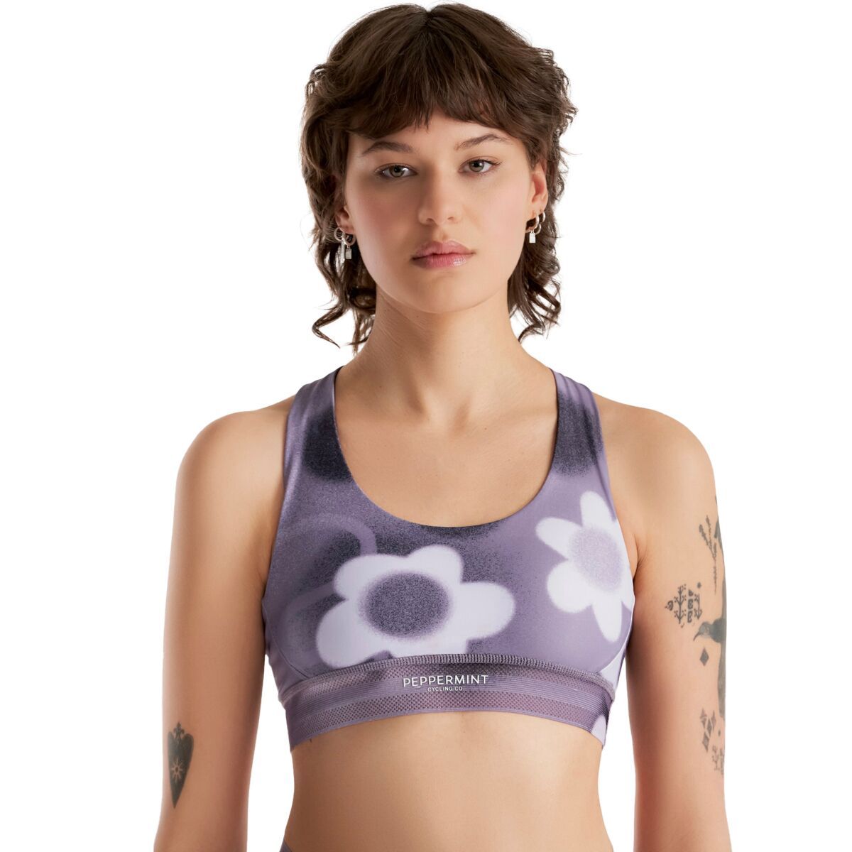 Peppermint Cycling Signature Sport Bra - Women's Blitz Cloudy, XL