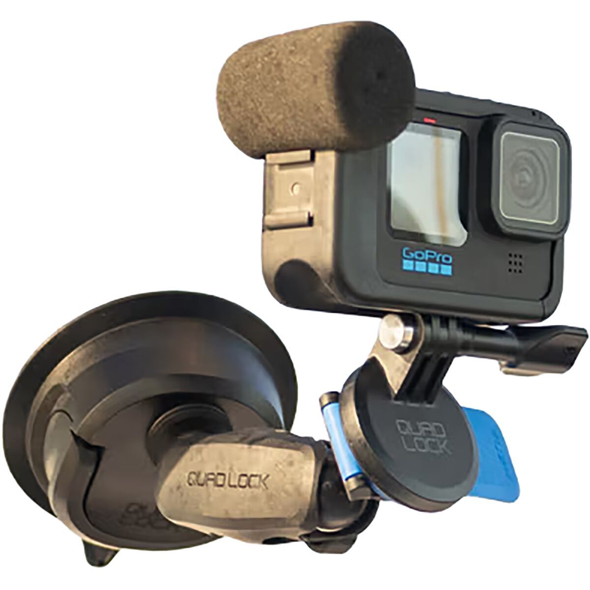 Quad Lock Action Camera Adaptor Black, One Size