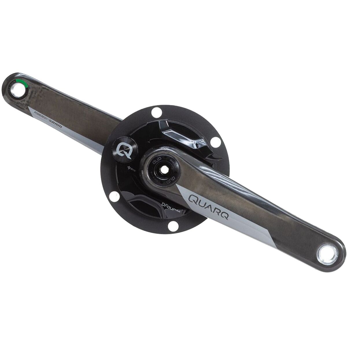 Quarq Quarq DFOUR DUB Road Power Meter Crankset Black, 175mm/110BCD