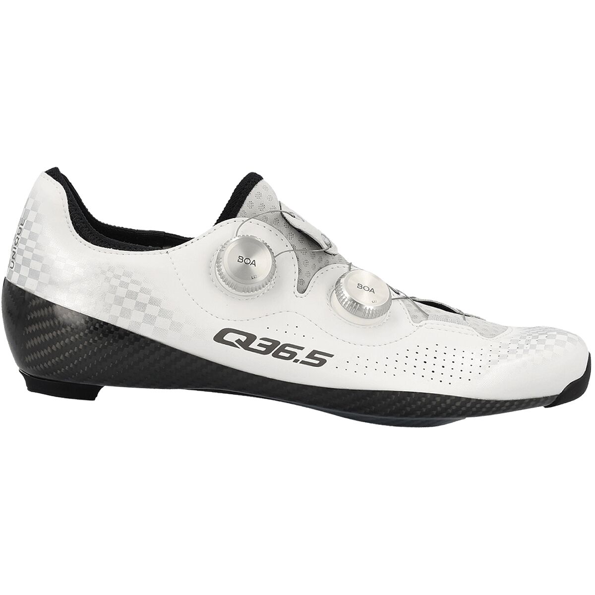 Q36.5 Q36.5 Unique Pro 4.0 Road Cycling Shoe Check White, 46.0