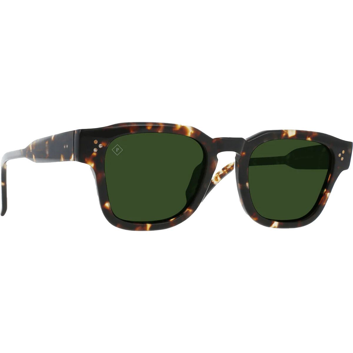 Raen Optics RAEN optics Rece Polarized Sunglasses Brindle Tortoise/Green Polarized, 51