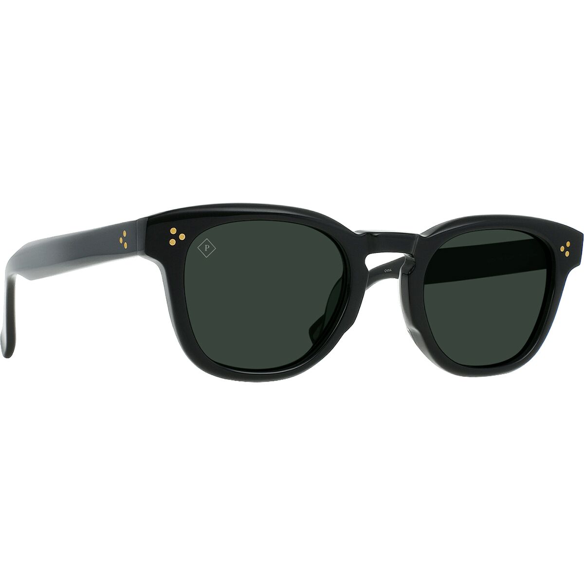 RAEN optics RAEN optics Squire Polarized Sunglasses Recycled Black/Green Polarized, 49 - Men's