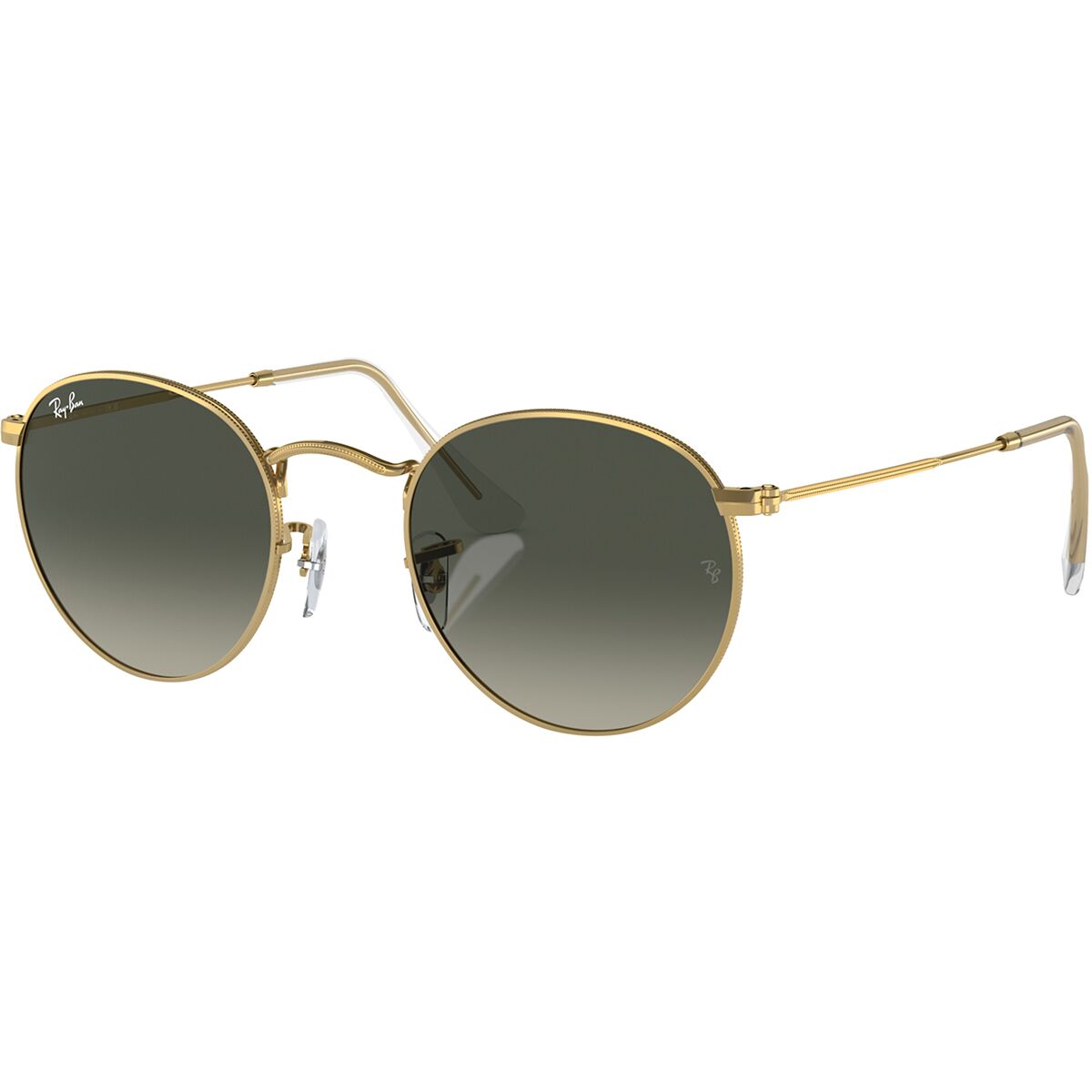 Ray-Ban Round Metal Sunglasses Gold/Grey Gradient, 53