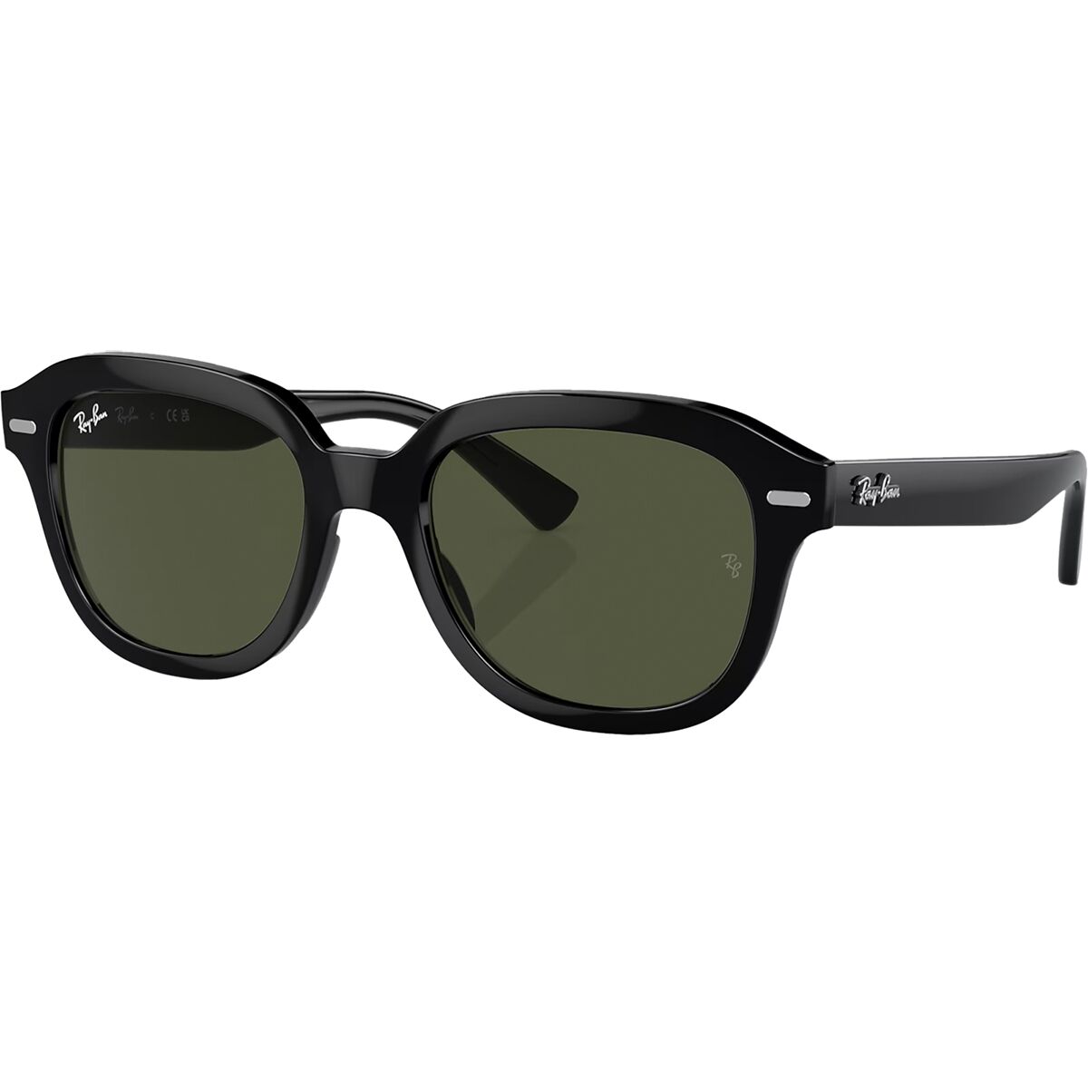 Ray-Ban Ray-Ban Erik Sunglasses Black/Green, 53
