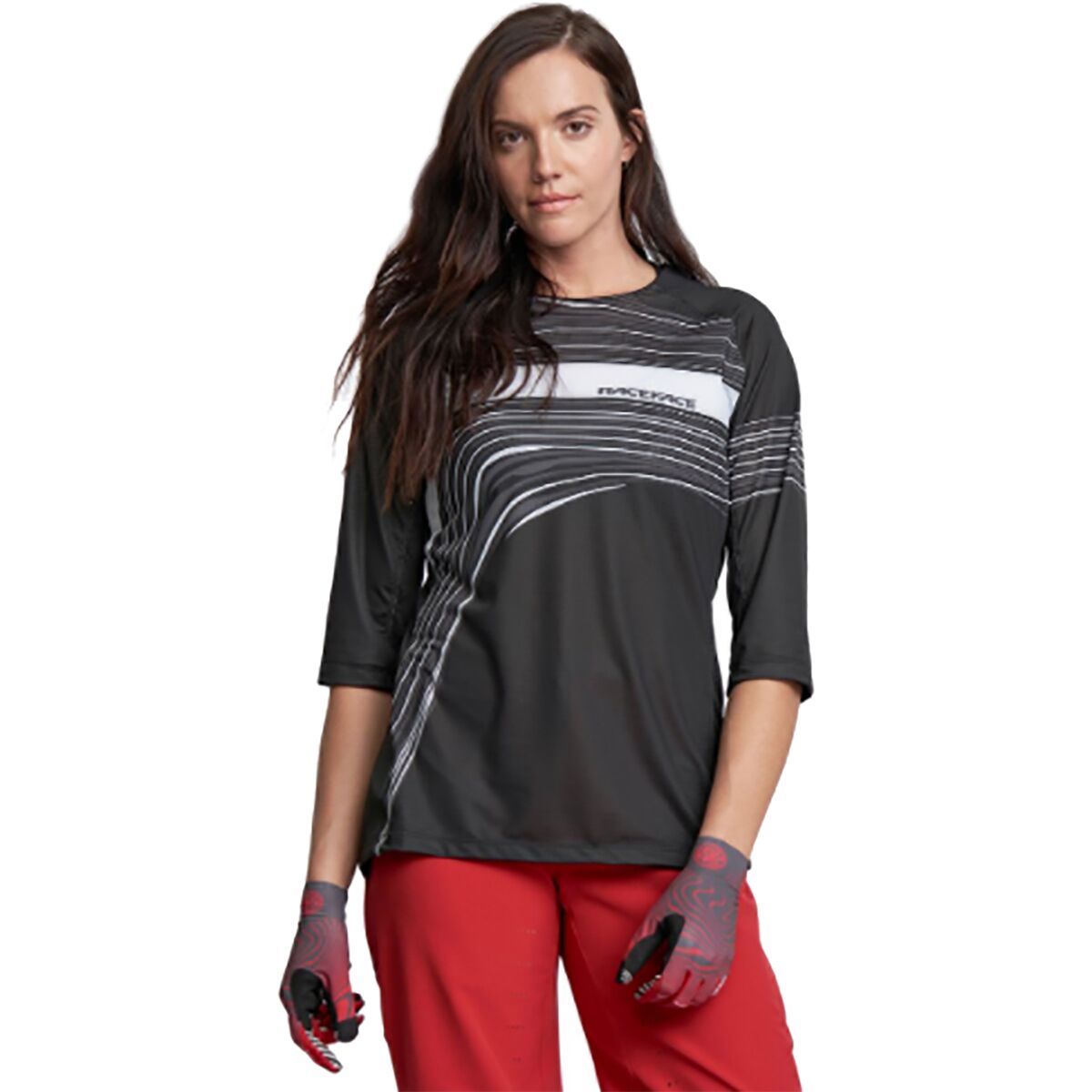 Race Face Race Face Khyber 3/4-Sleeve Jersey - Women's Black, M