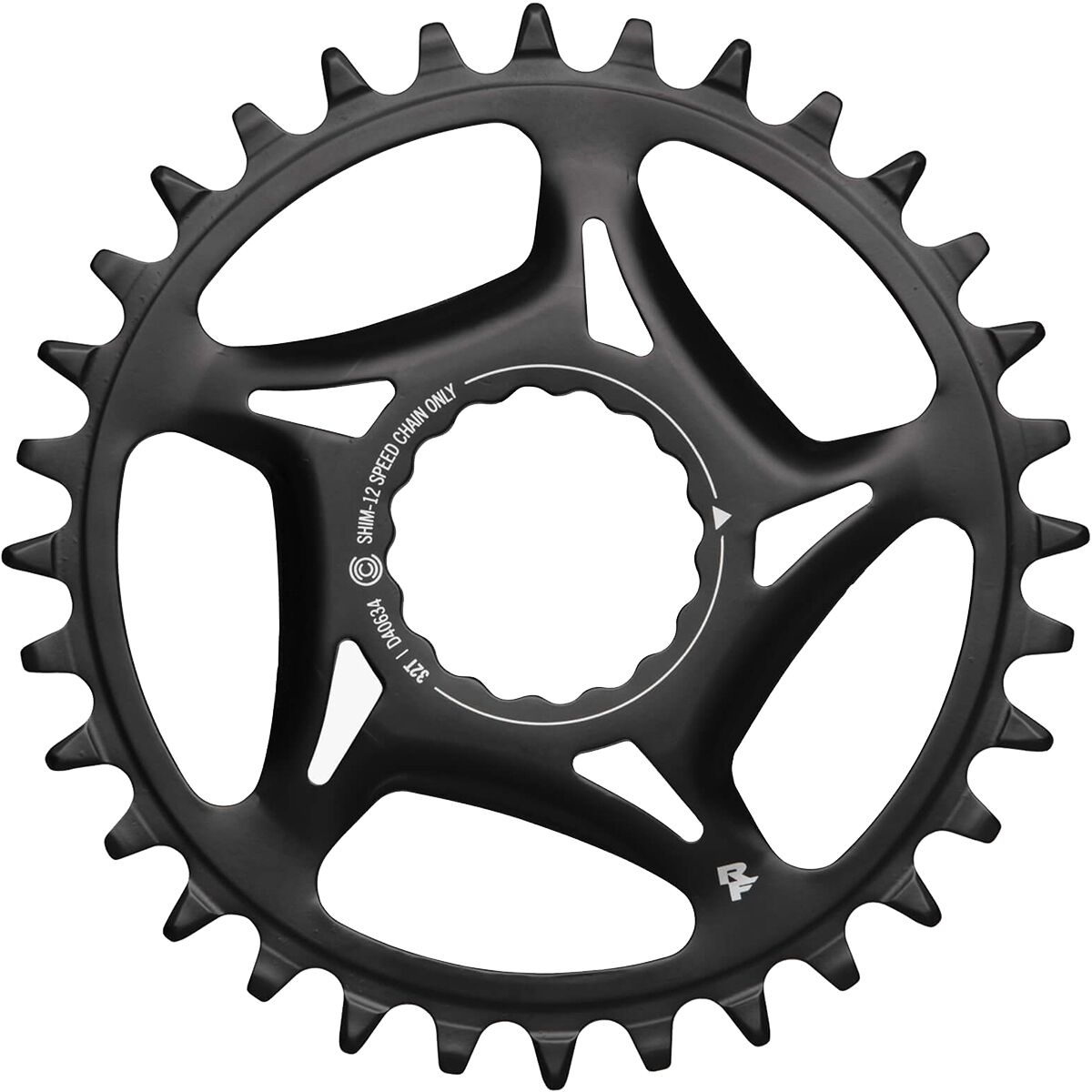 Race Face Cinch Shimano Steel Chainring Black, 30t, 12-Speed