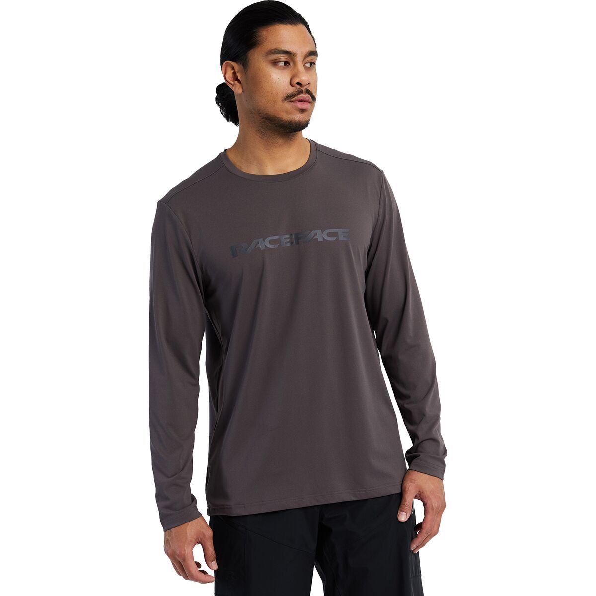 Race Face Commit Long-Sleeve Tech Top - Men's Charcoal, S