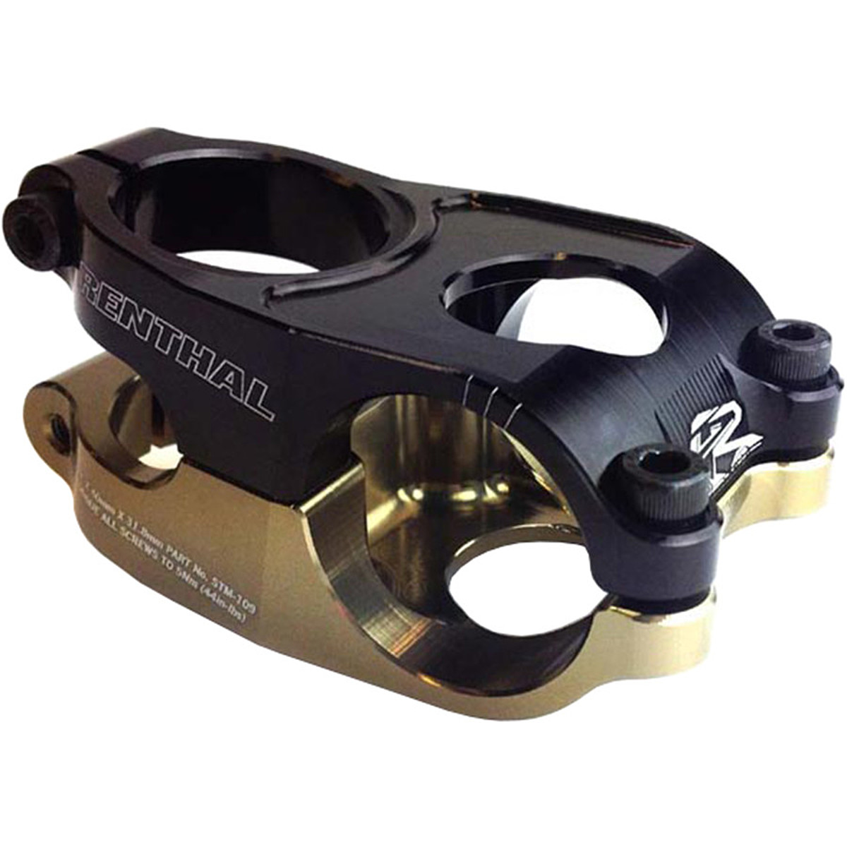 Renthal Duo Stem Black/Gold, 40mm