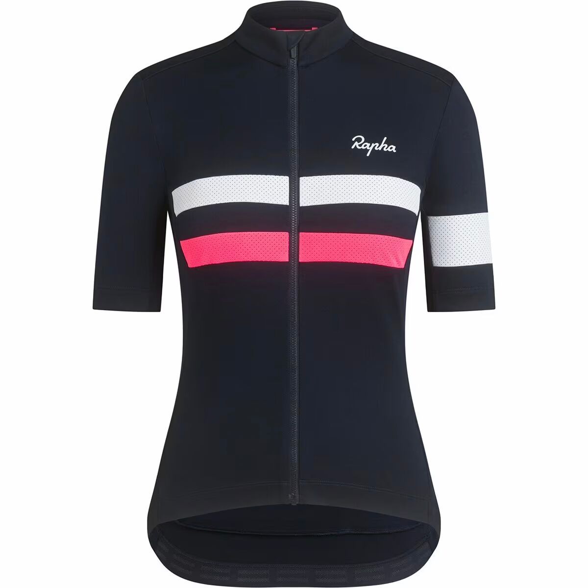 Rapha Rapha Brevet Jersey - Women's Dark Navy/High-Vis Pink/White, M
