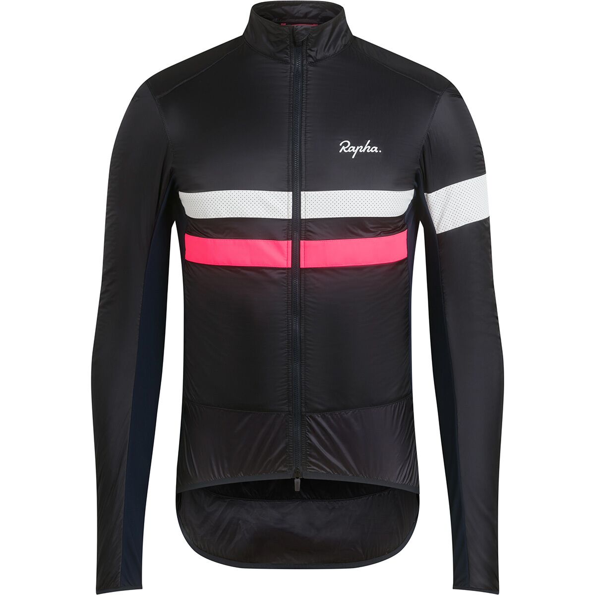 Rapha Brevet Insulated Jacket - Men's Dark Navy/High-Vis Pink/Silver, M