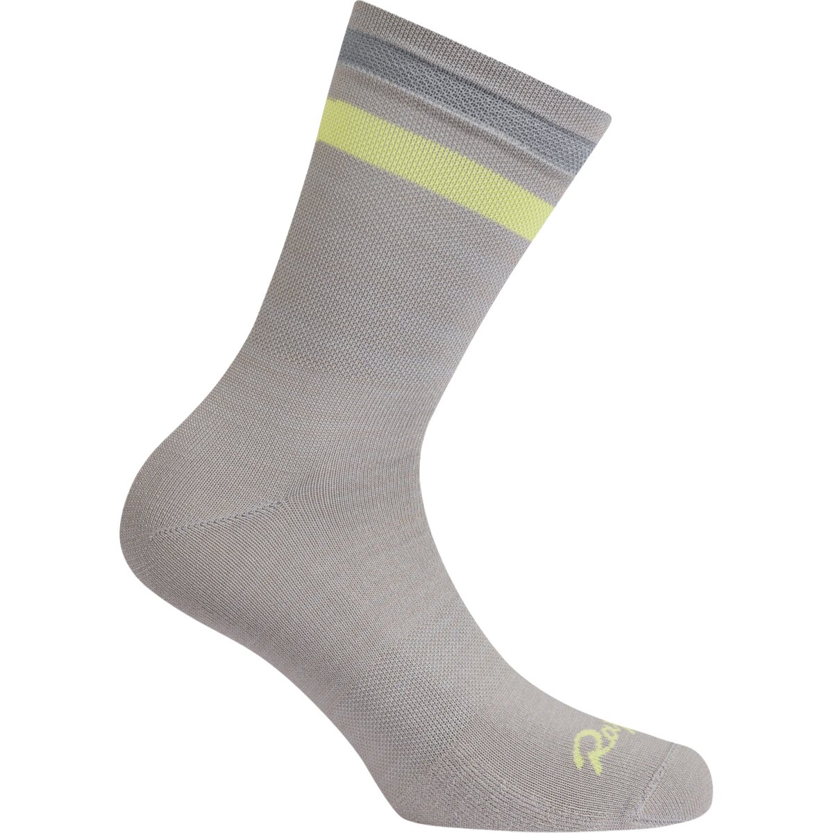 Rapha Reflective Brevet Socks Rock Ridge / Wild Lime, L - Men's
