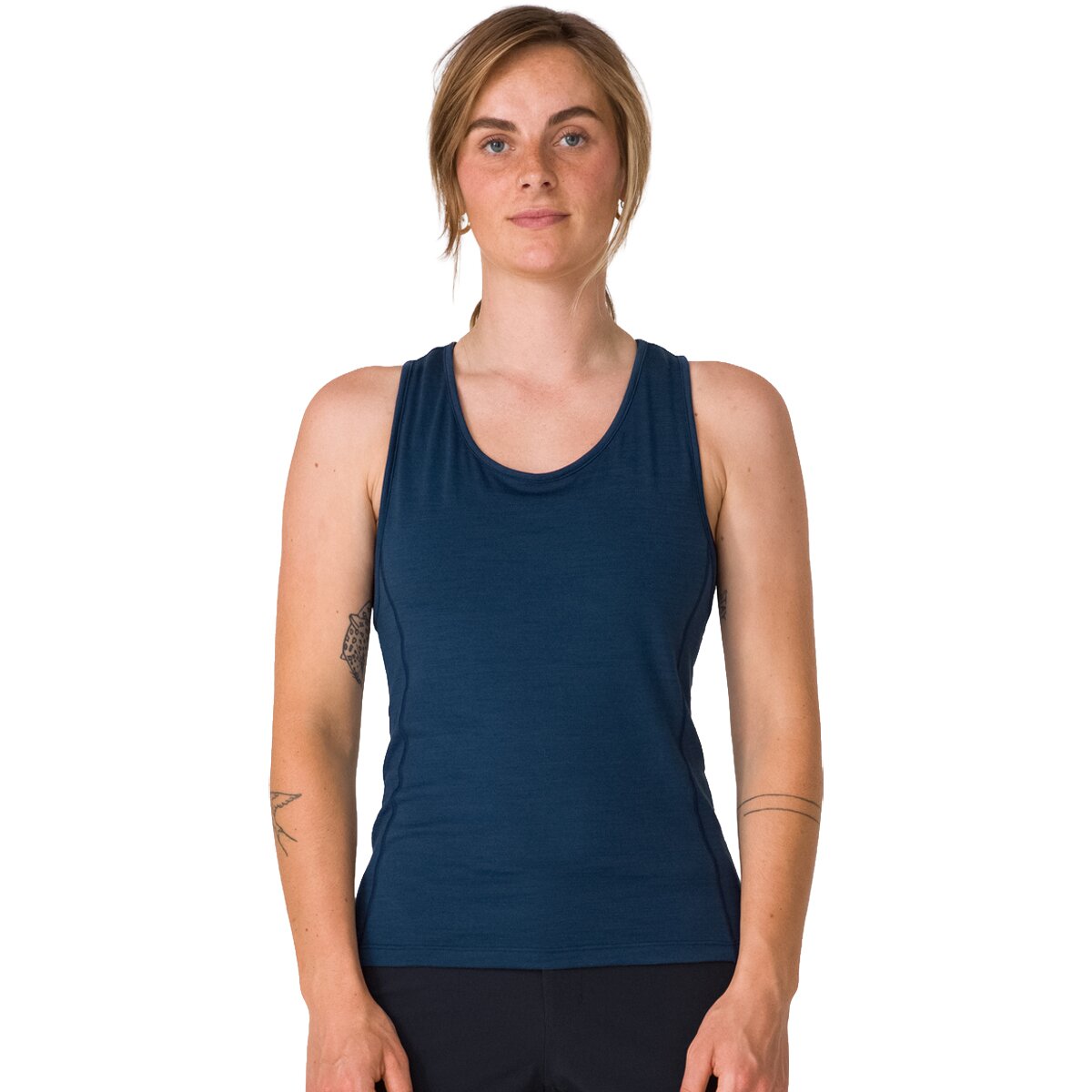 Rapha Trail Merino Tank - Women's Deep Blue/Black, XS