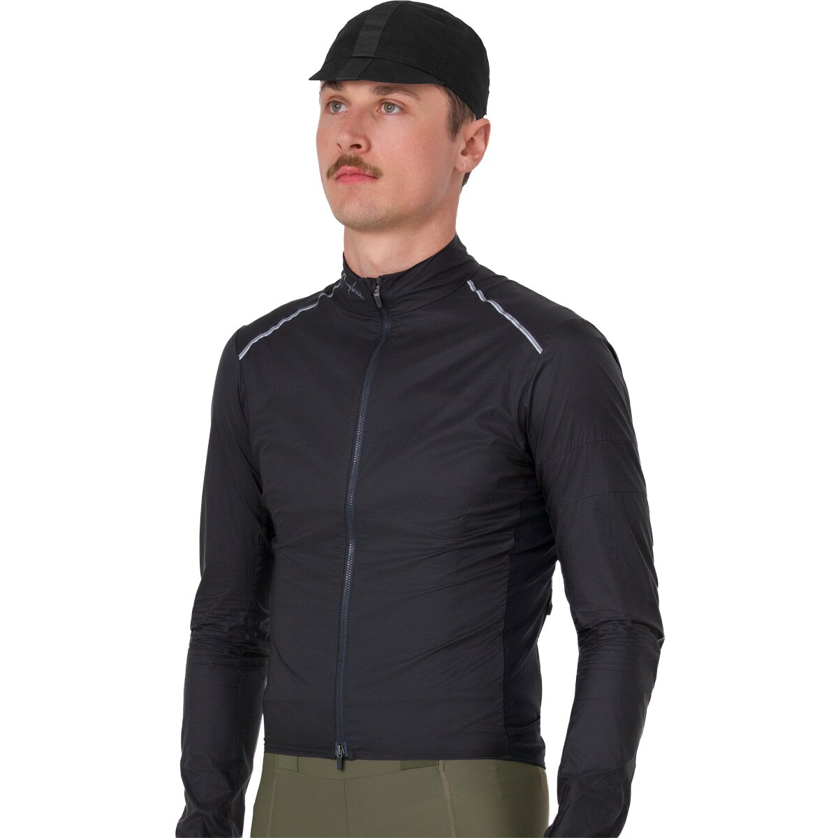 Rapha Brevet Element Wind Jacket - Men's Black/Grey, M