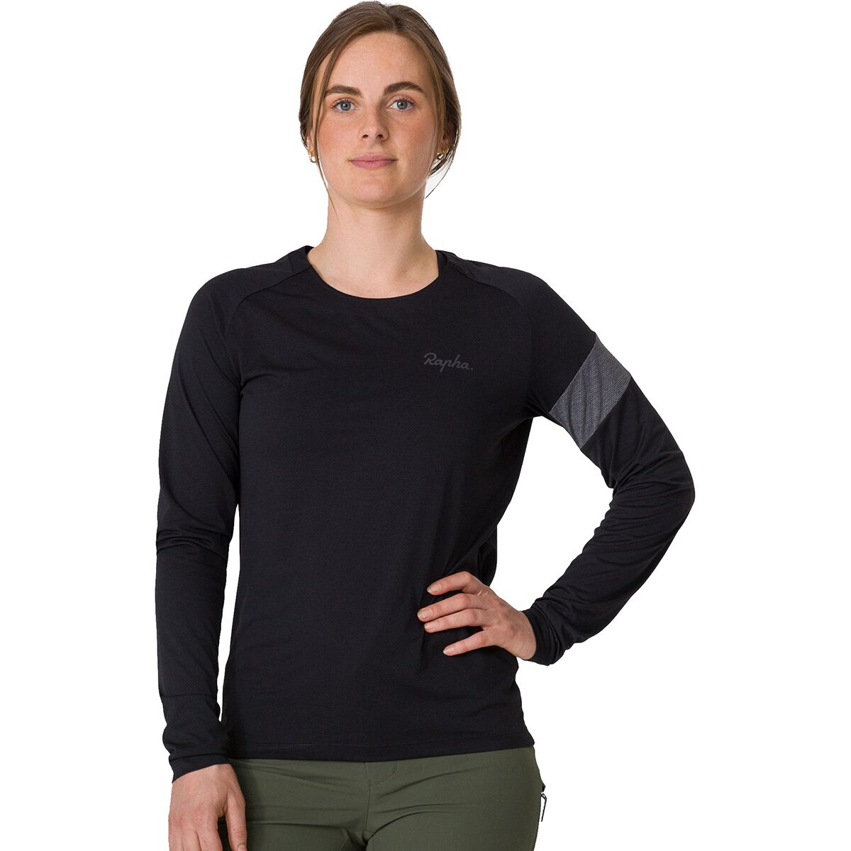 Rapha Rapha Trail Long-Sleeve Technical T-Shirt - Women's Black/Grey, M