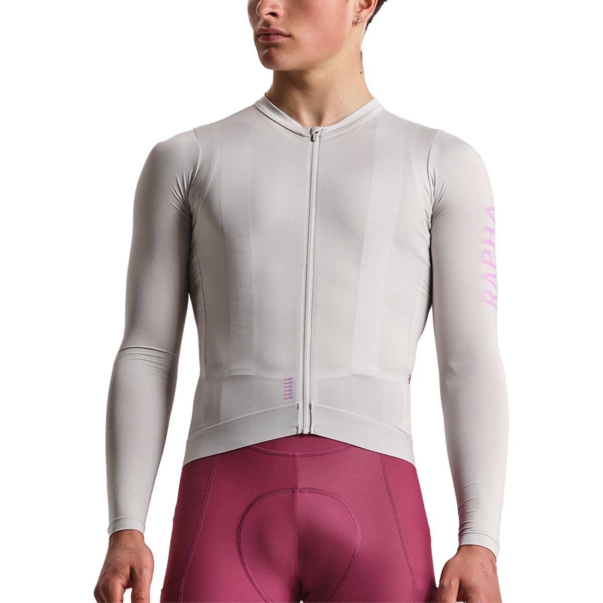 Rapha Rapha Pro Team Long-Sleeve Lightweight Jersey - Men's Silver/Quartz, M