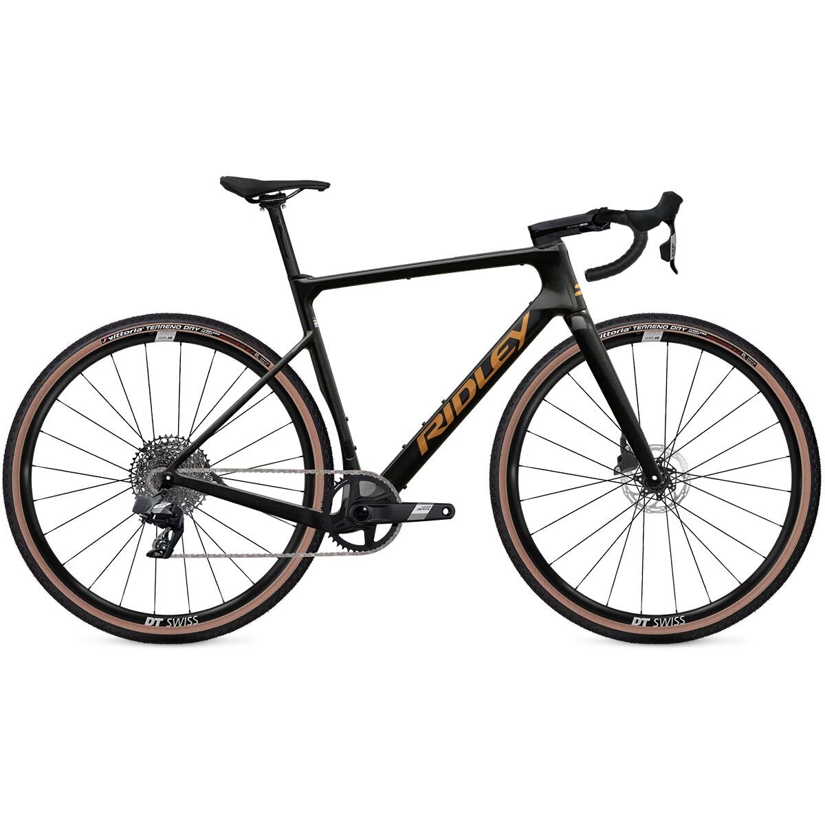 Ridley Ridley ASTR Apex XPLR AXS Gravel Bike Black Metallic/Bronze Gold, L