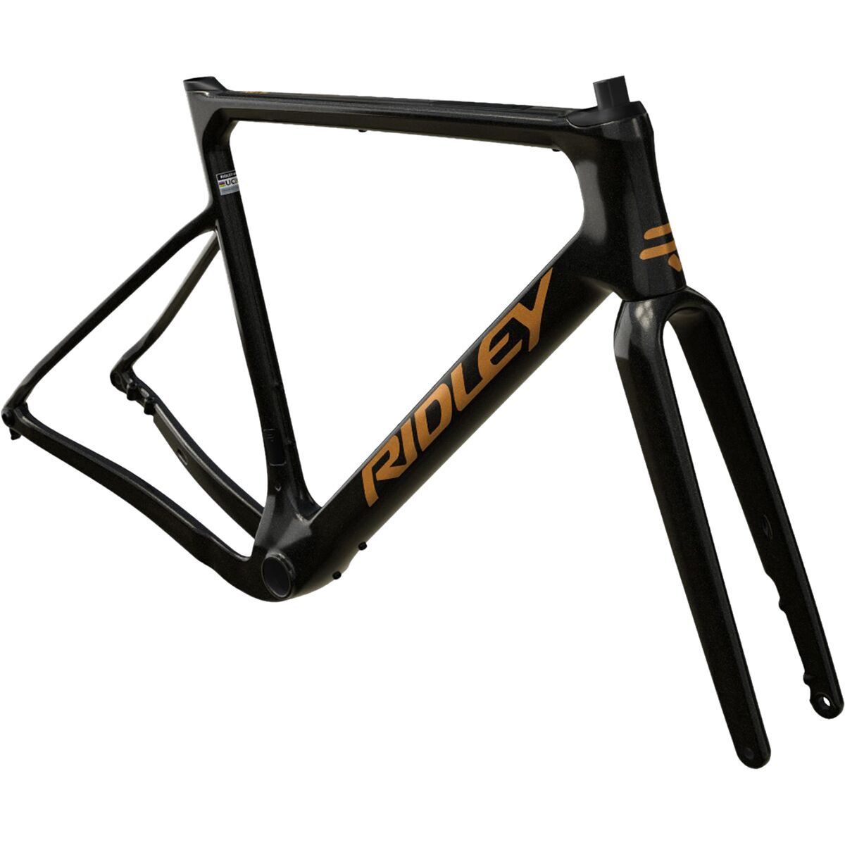 Ridley Ridley ASTR Gravel Frameset Black Metallic/Bronze Gold, XS
