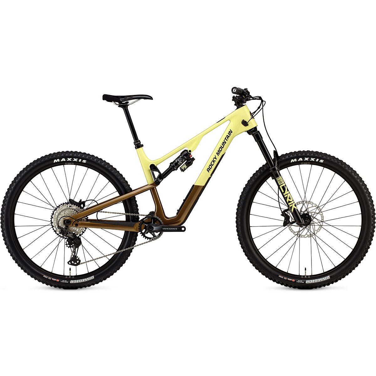Rocky Mountain Instinct C50 XT Mountain Bike Brown/Yellow/Black, L
