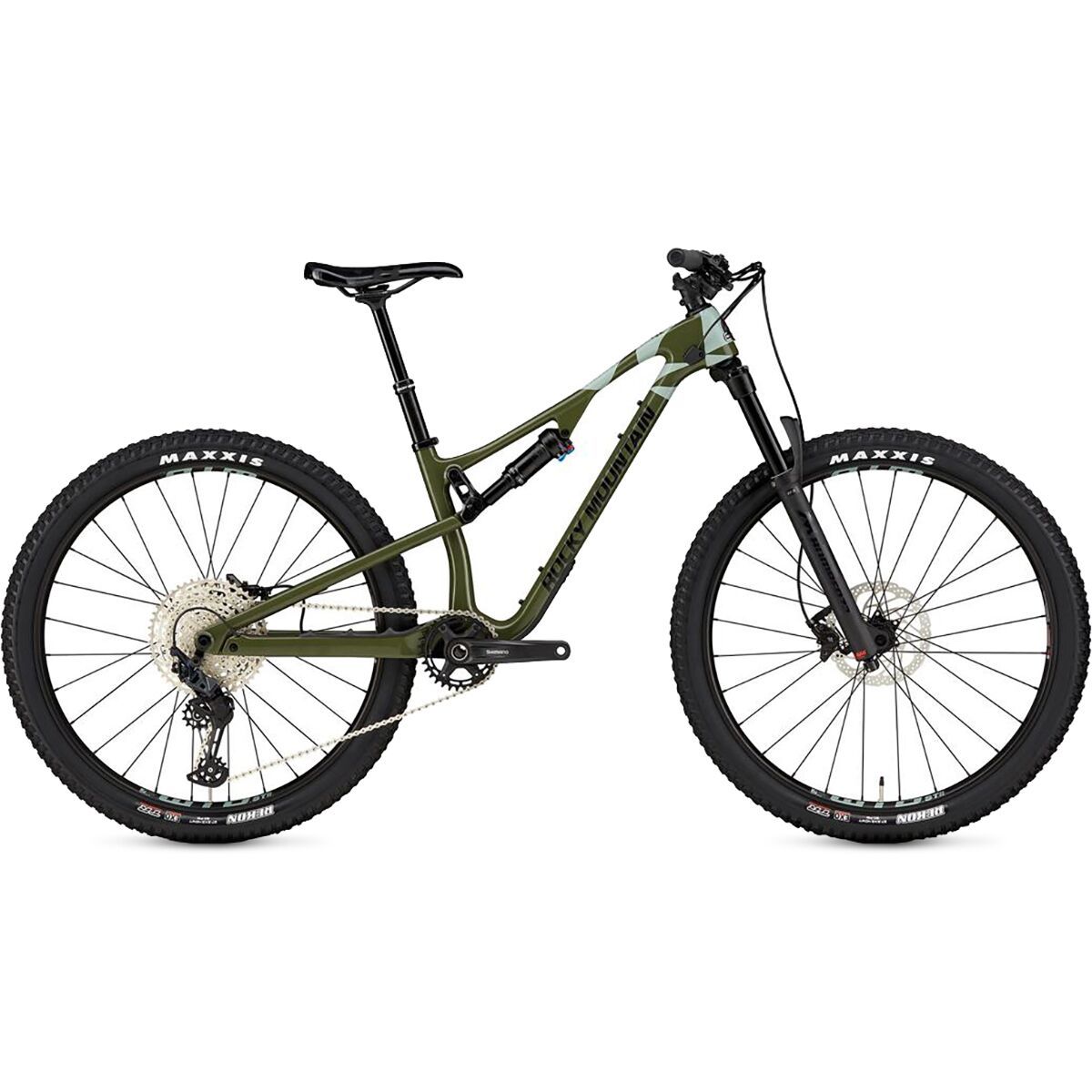 Rocky Mountain Element Carbon 30 Mountain Bike 2024 Green/Blue, XS 27.5in