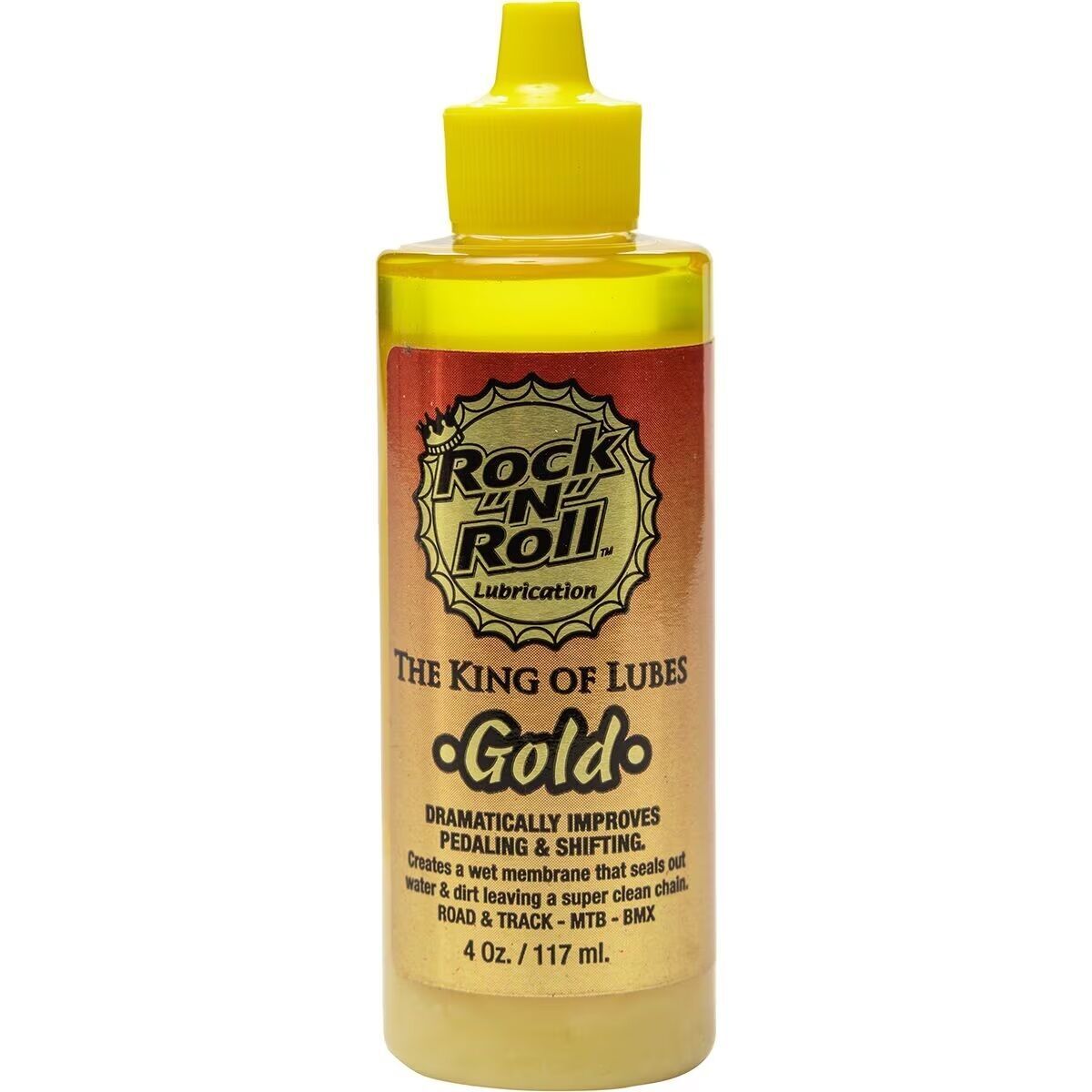 Rock N Roll Gold Lube Drip Bottle, 4oz