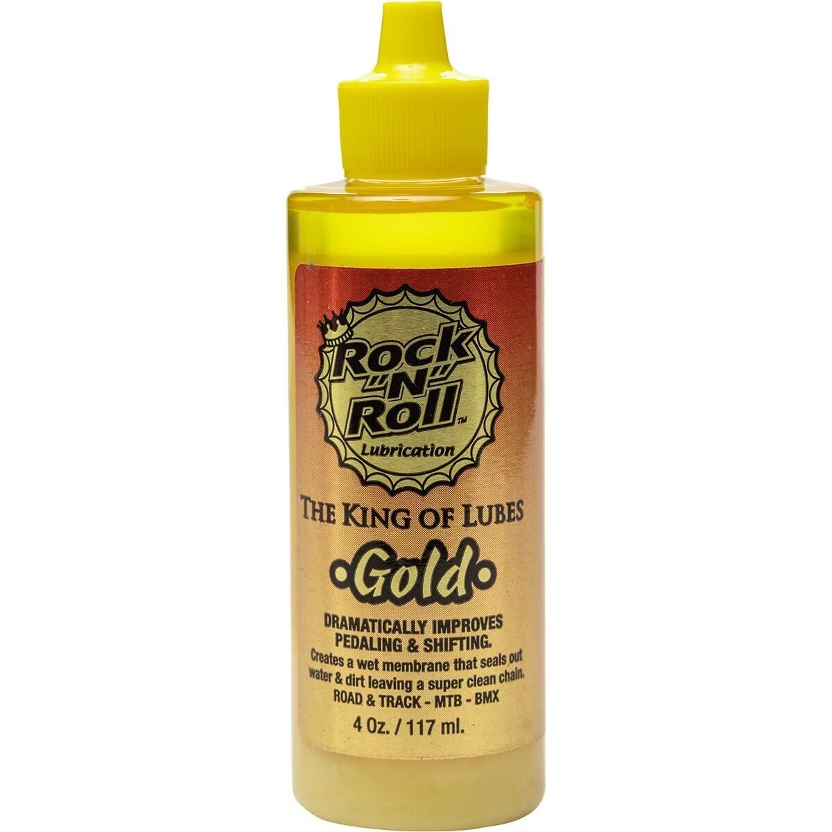 Rock N Roll Gold Lube Drip Bottle, 4oz