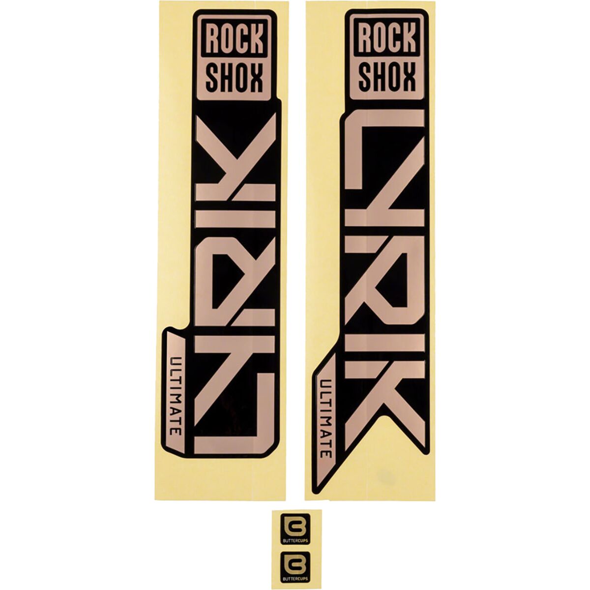 RockShox Lyrik Ultimate Decal Kit Copper Foil, 2023+, One Size