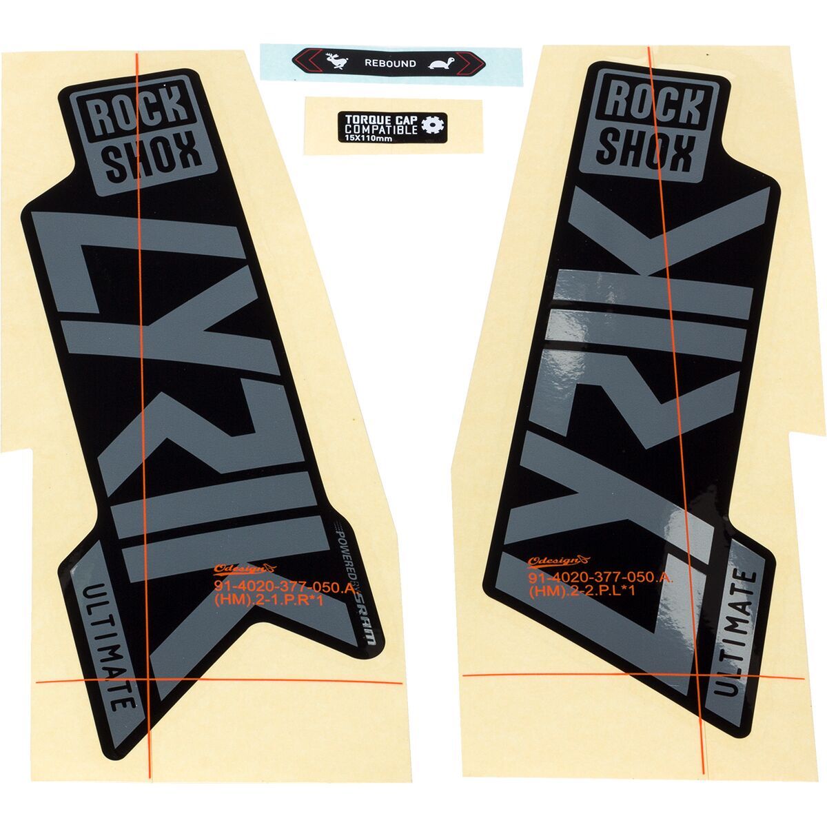 RockShox Lyrik Ultimate Decal Kit