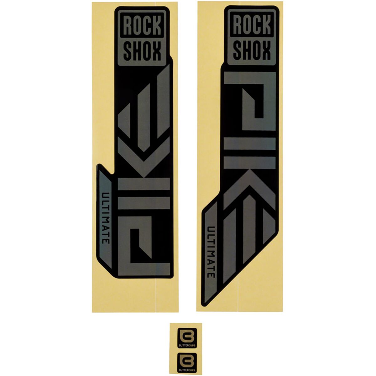 RockShox Pike Ultimate Decal Kit Gloss Rainbow Foil, 2023+, One Size