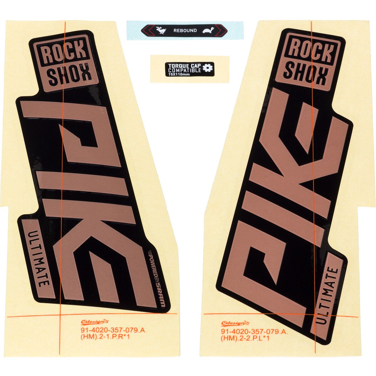 Rockshox RockShox Pike Ultimate Decal Kit Polar Foil, One Size