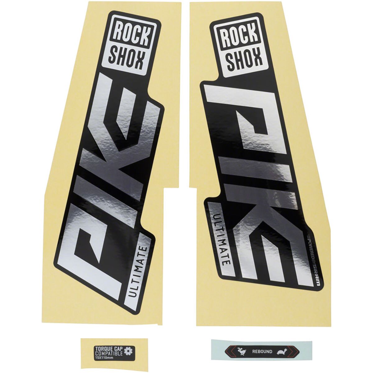 RockShox Pike Ultimate Decal Kit Polar Foil, One Size