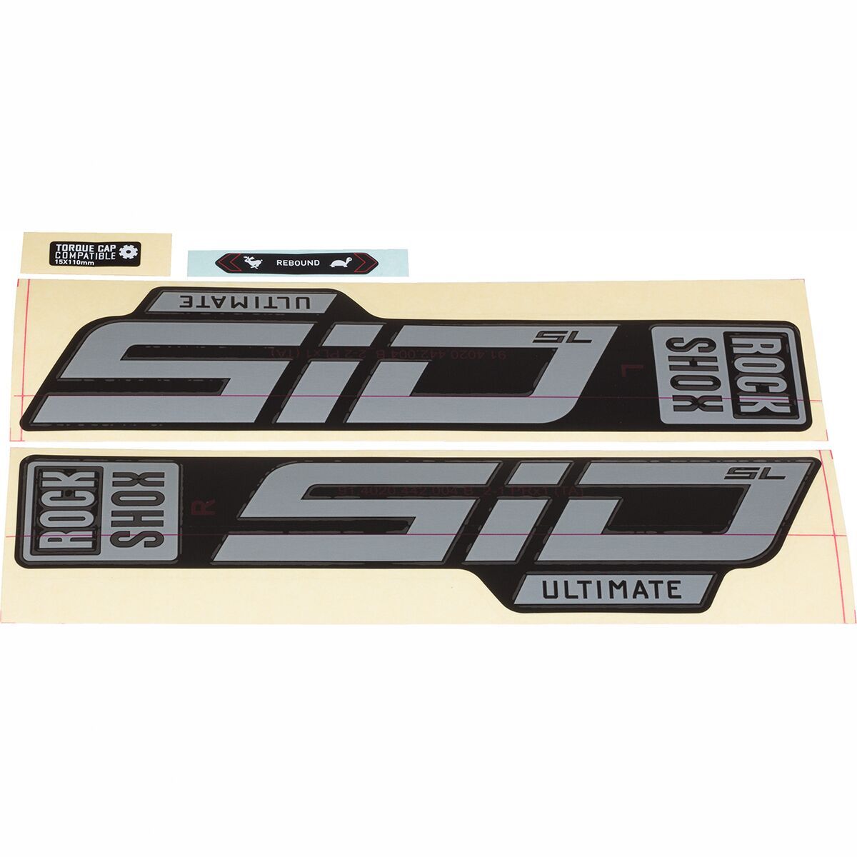 RockShox SID SL Ultimate Decal Kit Polar Foil for Blue, One Size