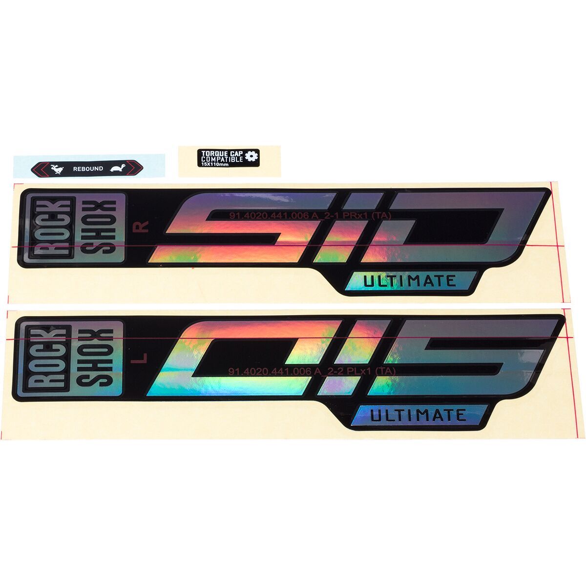 Rockshox RockShox SID Ultimate Decal Kit Copper Foil, One Size