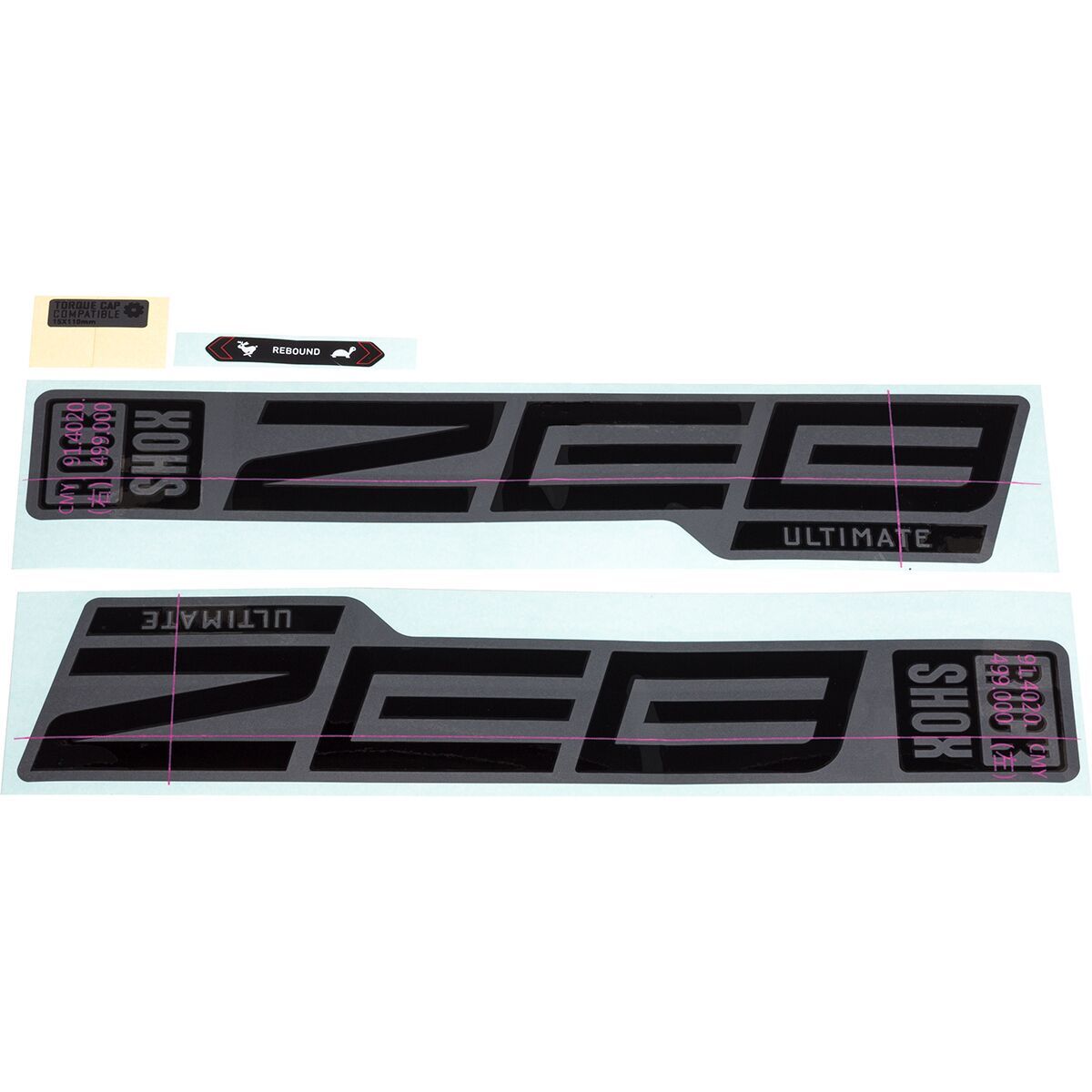 RockShox ZEB Ultimate Decal Kit Copper Foil, One Size