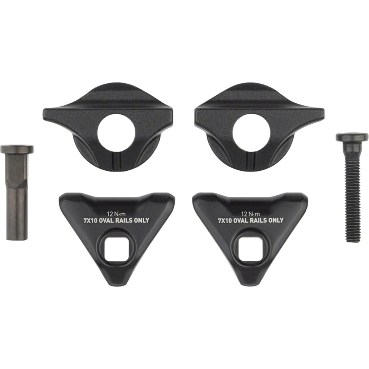 RockShox Reverb AXS 10mm Oval Rail Seat Post Clamp Black, One Size