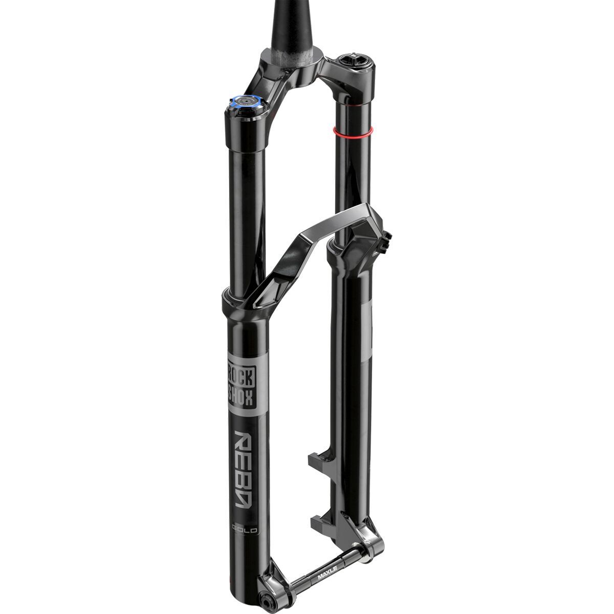 RockShox Reba Gold Isolator 29in Boost Fork Black, 3-Pos Crown Lock, 130mm, 44mm Offset