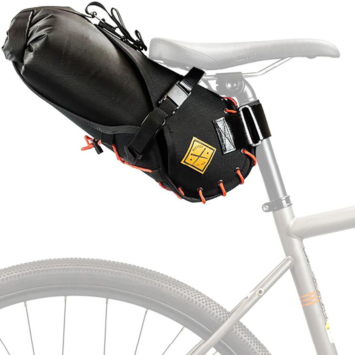 Restrap Saddle Bag Black/Orange, 8 Liter