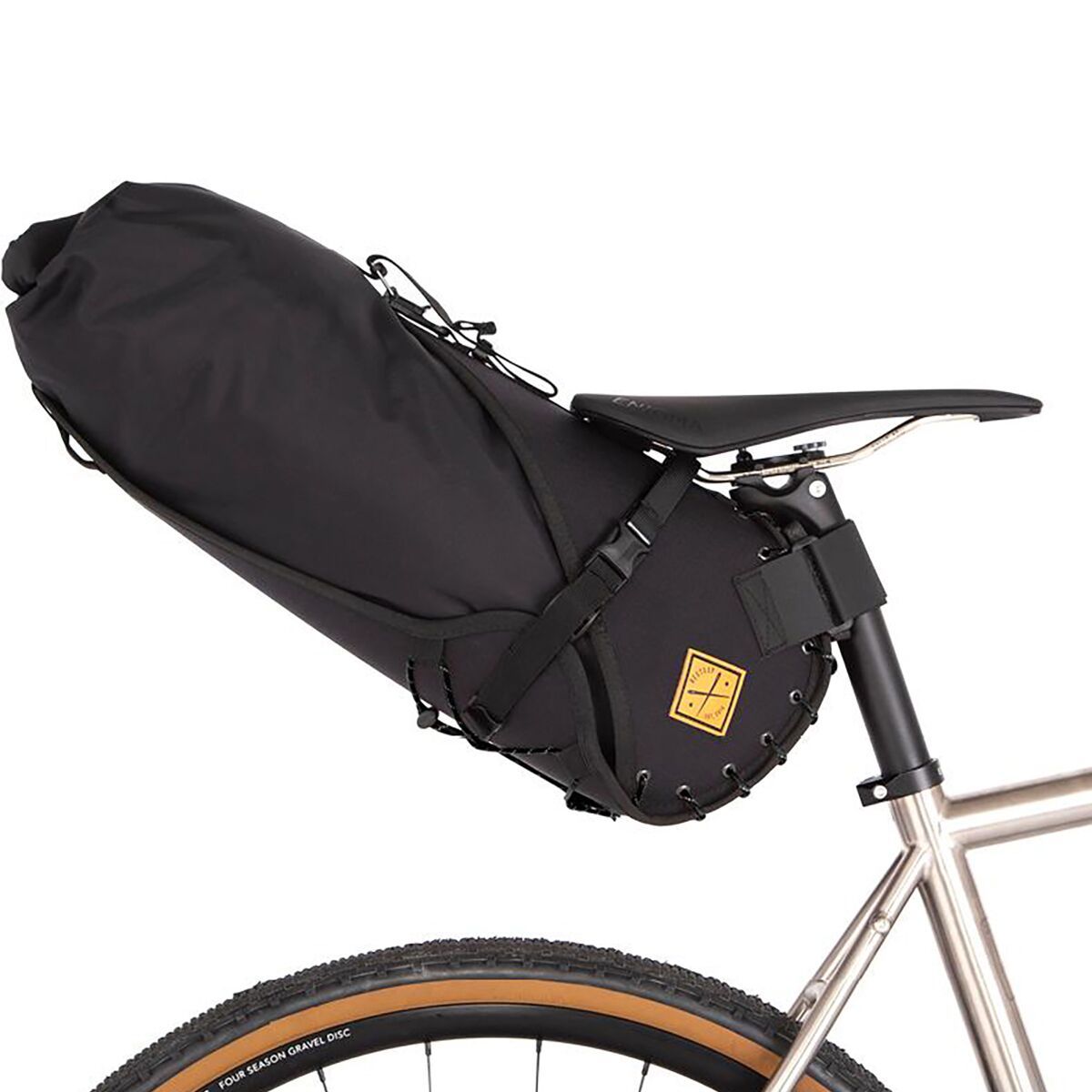 Restrap Saddle Bag Black/Orange, 8 Liter