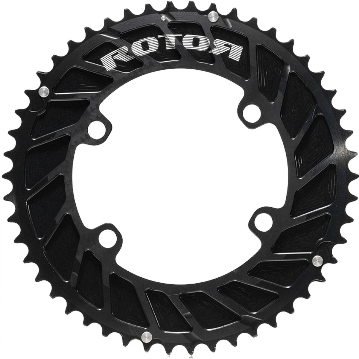 パーツ ROTOR AERO ROUND RING BCD110x4 58 T ROTOR 110x4 Aero Chainrings for SRAM AXS - Power Meter City